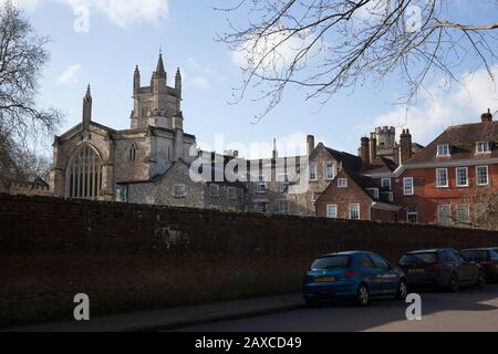 Winchester College, Winchester, Großbritannien Stockfoto