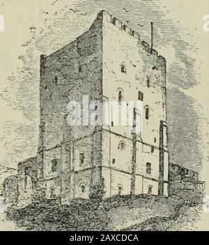 Die britische Nation eine Geschichte / von George MWrong . oben, und England fiel in so grausame eine Anarchie thatpious Geister fürchteten, dass Christus und seine Heiligen schliefen.Jeder, so hieß es, tat, was in seinem eigenen Eigen falsch war. Um den Zustand der landschaftlichen Störung des zu erkennen, ist es, die Schrecken der baronialen dis-*™®-Ordnung zu verstehen. Eobber-Barone bauten Hunderte von adulterinen Burgen, in denen sie sicher waren, denn das Military-Geschick der Zeit war fast hilfloser gegen solche Festungen. Theyplundered die Helplespeasanterie und inventarisierte neue Folterungen, um die Schatzanbeter ihrer Opfer mit Gewalt zu überführen. Stockfoto