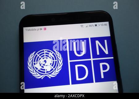 Logo des United Nations Development Program (UNDP) auf dem Smartphone Stockfoto