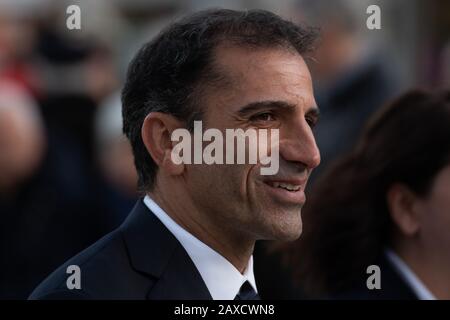 Marc Gené, Fahrer und Tester der Scuderia Ferrari, vor der Vorstellung des F1 2020 Ferrari-Wagens am 11. Februar 2020 im Theater Romolo Valli in Reggio Emilia, Italien. (Foto von Lorenzo Di Cola/ESPA-Images) Stockfoto