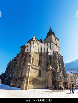 Die Schwarze Kirche ( Biserica Neagra) in Brasov, Prahova-Tal, Rumänien Stockfoto