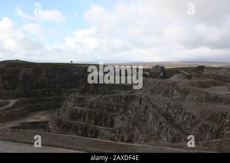Hansons Coldstone Quarry Yorkshire Stockfoto