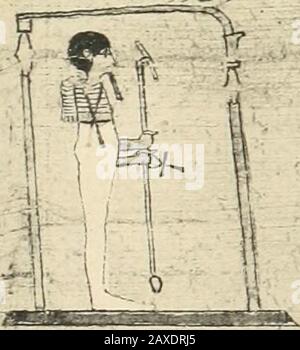 Papyrus funéraires de la XXIe Dynastie. M Kap. 63. " u (:h.82. I.s 1920 21222324 Papyrus de Nesikhonsou. Pi.. XX Stockfoto