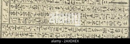 Papyrus funéraires de la XXIe Dynastie . 3IIS;!:îlUHï^ Id? ^UBiy!)0^^-^, iOiaJ9^f ^^. Stockfoto