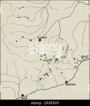 Annali del Museo civico di storia naturale Giacomo Doria. A della Dronera 151 Pi/CN* Specie politipica, troglobia, con vie popolazioni distinte, di singolecavità della Zona prealpina cuneese e della Val Tanaro (Abb. 12). Plectogona vignai (Strasser, 1970)Plectogona (s. Str.) vignai vignai (Strasser, 1970)I. Grota del Camoscere 105 Pi/CN * Plectogona (s. Str.) vignai elegans (Strasser, 1970)I. Grotta F9 n.c. PI/CN* Specie politipica, comprendente anche la ssp. Draco (Strasser, 1975) deiSotterranei di Vernante, sul versante sinistro della Val Vermenagna, e lassp. Inerme (Strasser, 1970) della Stockfoto