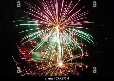 Feuerwerk am Canada Day Stockfoto
