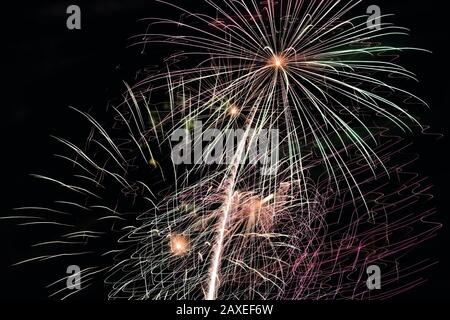 Feuerwerk am Canada Day Stockfoto