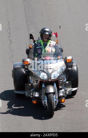 Motorrad-Event-Fahrt für Gefallene Helden Stockfoto