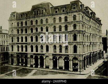 Devonshire Street; eine Sammlung von Fakten und Vorfällen zusammen mit Nachbildungen von Illustrationen zu einer Alten Boston Street. Ecke VON FRANKLIN UND DEVONSHIRE STREETSBefore Tlie Lire von 187-2. Winthrop SQUARE, DEVONSHIRE UND OTIS STREETSBefore der Reifen von 1872 DEVONSHIRL!OF BOST Aus Lan gemäß LL und OROR Gezogen Stockfoto