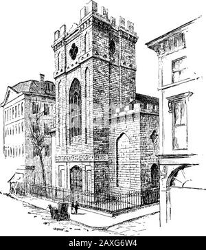 Phillips Brooks: Der Mann, der Prediger und der Autor, der auf der "Schätzung" basiert. Old Trinity Church, Summer Street, Boston. Stockfoto