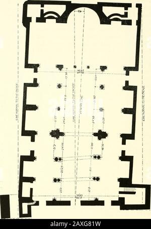 Brooklyn Museum Quarterly. Ex Kurve im Plan wird vom Auge gesehen, wenn man nach unten blickt, als absteigende Kurve in der Höhe, aber über dem Auge ist es ap-Birnen, um eine steigende Kurve in der Höhe zu sein. Daher erzeugt jeder Curven-Plan einen unendlich abwechslungsreichen Effekt. Abb. 5 des Innenraums der Chichester Kathedrale, die in diesem Artikel veröffentlicht wurde, zeigt diese optischen Effekte einer S-förmigen Kurve. Siehe Alsonoten auf den Abbildungen am Ende dieses Artikels. Die gleiche Philosophie gilt für die in geraden Linien aufgebauten Obliquitäten im Plan. Sie werden immer übersetzt 8 Ich Sehe meine griechischen Verfeinerungen, Anmerkung i, S. 75 (Yale Stockfoto