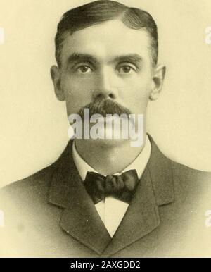 Ein Band mit Memoiren und Genealogie repräsentativer Bürger der Stadt Seattle und der Grafschaft King, Washington, einschließlich Biographien vieler von denen, die vergangen sind. National Guards des Bundesstaates und zwei Jahre lang; er war Vorsitzender des Zentralkomitees der republikanischen Grafschaft; im Jahr 1888 wurde er durch Akklamation für den Vertreter seines Staates nominiert, aber er entklatzte. Er wurde zum Mitglied der Verfassung gewählt! Der Konvent hat die Staatsverfassung im Jahr 1889 in Kraft getreten: Im November. 1902. Er wurde zum Repräsentantenhaus der achten gesetzgebenden Versammlung von Wash-ington gewählt und ist nein Stockfoto