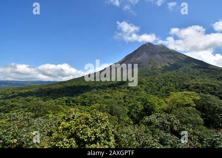 Landschaft des Vulkans Arenal. Stockfoto