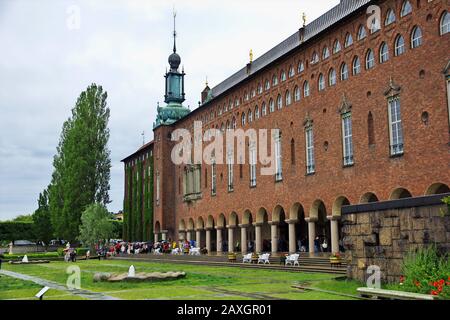 Stockholm / Schweden - 23. Juni 2012: Rathaus von Stockholm, Schweden Stockfoto