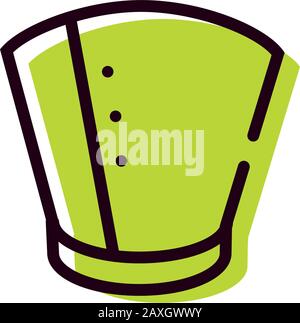 Symbol für medizinisches Accessoire mit elisabethanischen Tierkragen Stock Vektor