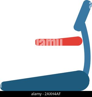Symbol für Laufband. Einfaches Element aus der Sammlung von Sportgeräten. Creative Treadmill Icon ui, ux, Apps, Software und Infografiken. Stock Vektor