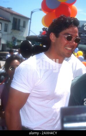 Westwood, Kalifornien, USA 9. Juli 1995 Schauspieler Dean Cain besucht Warner Bros. Pictures' 'Free Willys 2: The Adventure Home' Premiere am 9. Juli 1995 im Mann Village Theatre in Westwood, Kalifornien, USA. Foto von Barry King/Alamy Stock Photo Stockfoto