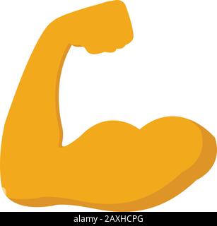 Bizeps-Symbol. Einfaches Element aus der Sammlung von Sportgeräten. Creative Biceps Symbol ui, ux, Apps, Software und Infografiken. Stock Vektor