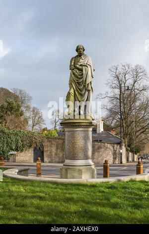 Statue von William Ward The 1st Earl of Dudley, auch bekannt als Lord Ward, steht im Stadtzentrum von Dudley, West Midlands, Großbritannien Stockfoto