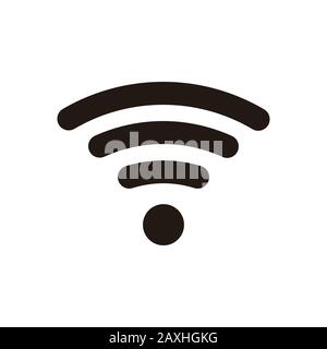 Ideen zum WiFi-Signal-Logo. Inspiration Logo Design. Darstellung Des Vektor-Vorlagenbildes. Isoliert Auf Weißem Hintergrund Stock Vektor