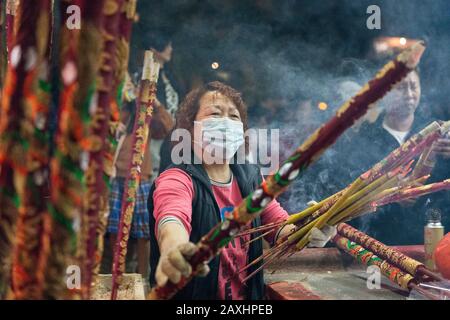 Chinesisches Neujahr 2020, Lamma Island, Hongkong Stockfoto