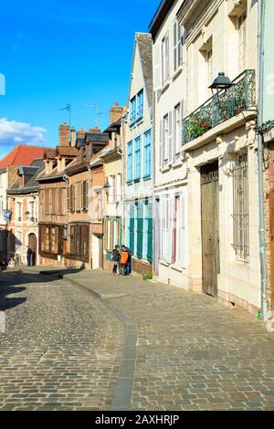 Amiens (Nordfrankreich): Straße "Rue de Metz" im Stadtzentrum Stockfoto