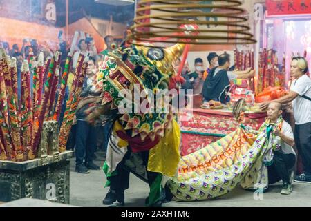 Chinesisches Neujahr 2020, Lamma Island, Hongkong Stockfoto