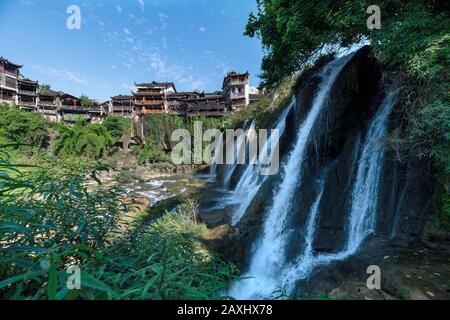 Das Furongzhen Wasser in Hunan China Stockfoto