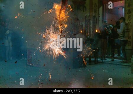 Chinesisches Neujahr 2020, Lamma Island, Hongkong Stockfoto