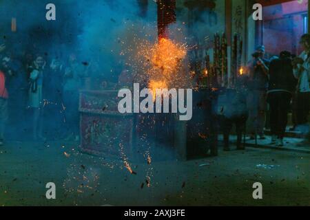 Chinesisches Neujahr 2020, Lamma Island, Hongkong Stockfoto