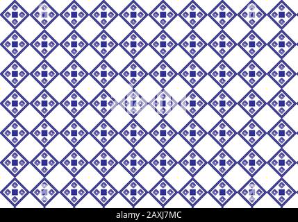 Abstraktes geometrisches Muster mit Quadraten . Ein nahtloser Vektorhintergrund. Stock Vektor