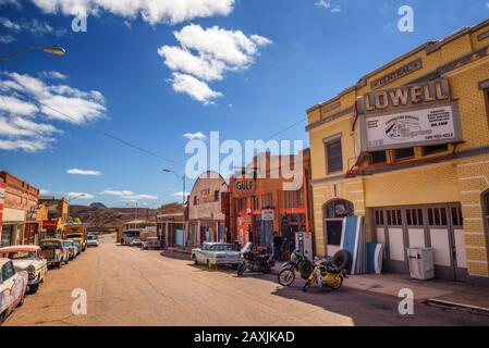 Historischen Erie Street in Lowell, jetzt Teil von Bisbee, Arizona Stockfoto