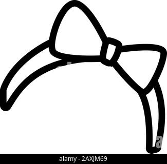 Bandana-Ikone-Vektor. Isolierte Darstellung des Kontursymbols Stock Vektor