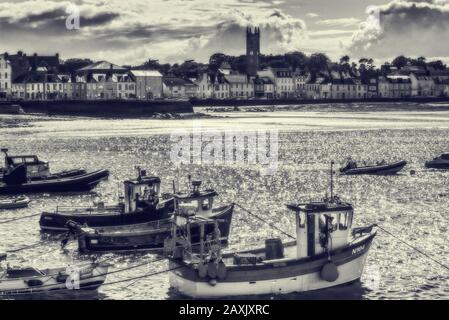 Donaghadee, County Down, Nordirland. Eine hübsche und beliebte kleine Badeort an der Irischen See in der Nähe der Mündung des Belfast Lough. Stockfoto