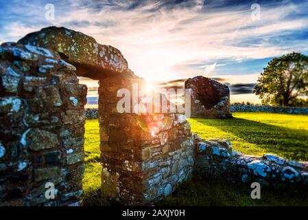 Nendrum Monastic Site, Mahee Island, Strangford Lough, County Down, Nordirland Stockfoto