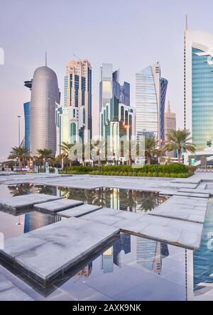Wolkenkratzer, West Bay, Diplomatenviertel, Doha, Katar Stockfoto