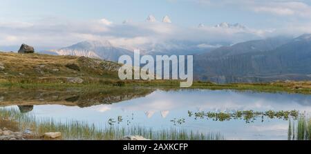 Lac Guichard, Col de la Croix de Fer, Rhone-Alpen, Savoie, Frankreich Stockfoto