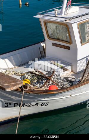 Küstenstadt Port de Sóller im Nordwesten der Insel, in der Nähe von Alconàsser, Serra de Tramuntana, Mallorca, Spanien, Stockfoto