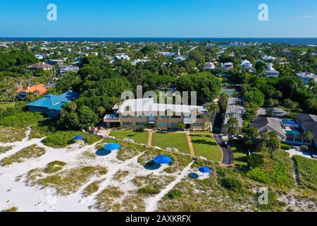 Anna MARIA ISLAND, FL/USA - 23. September 2019: LayBy Resort on Holmes Beach Fl. Ist ein Strandgut, das angeblich an Garth Brooks und Ehefrau Trisha verkauft wird Stockfoto