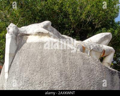 Sehenswürdigkeiten in Santana an der Wintersonnenlage von Madeira, Portugal, Europäische Union Stockfoto