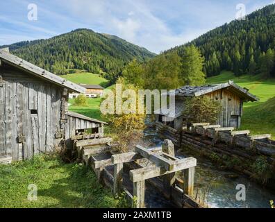 Obernberg am Brenner, Mühle, Seebach, Tyrol, Österreich Stockfoto