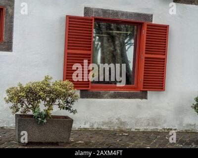 Sehenswürdigkeiten im Zentrum von Santa Cruz, Madeira, Portugal und der Europäischen Union Stockfoto