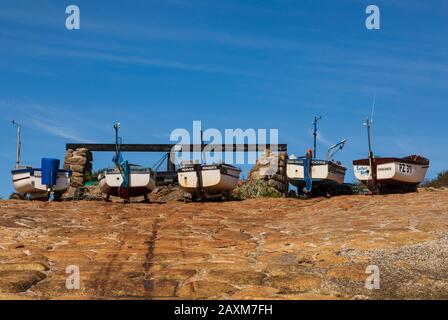 Fischerboote Penberth Cove Stockfoto