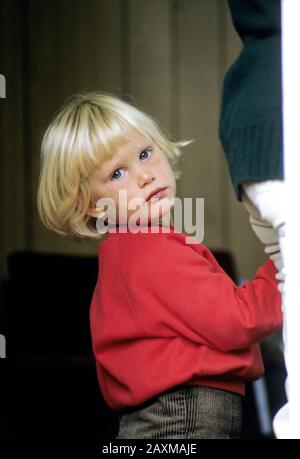 Zara Phillips auf Der Royal Windsor Horse Show, England, Mai 1985 Stockfoto