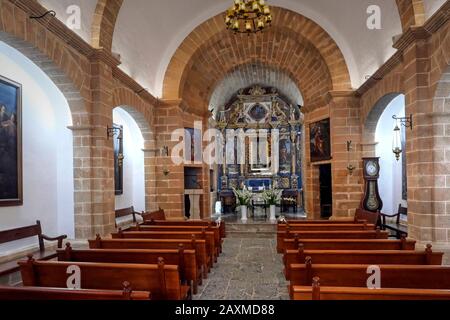 In der Kirche Ermita de la Victoria auf der Halbinsel Victoria bei Alcudia, Mallorca, Balearen, Spanien Stockfoto