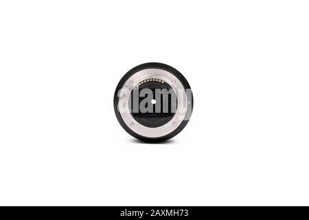 Bangkok, Thailand - 14. Juni 2019, Sony FE 28-70-mm-Objektiv für die spiegellose Kamera von Sony war Thailand 2019, Bangkok, Thailand. Stockfoto