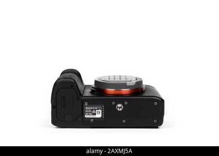 Bangkok, Thailand - 14. Juni 2019, Sony A7ii (Alpha 7 Mark 2) Fullframe spiegellose Kamera war Thailand 2019, Bangkok, Thailand. Stockfoto