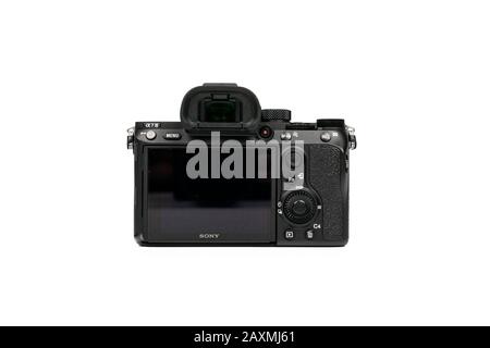 Bangkok, Thailand - 14. Juni 2019, Sony A7ii (Alpha 7 Mark 2) Fullframe spiegellose Kamera war Thailand 2019, Bangkok, Thailand. Stockfoto