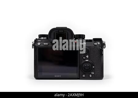 Bangkok, Thailand - 14. Juni 2019, Sony A9 (Alpha 9) Fullframe spiegellose Kamera war Thailand 2019, Bangkok, Thailand. Stockfoto