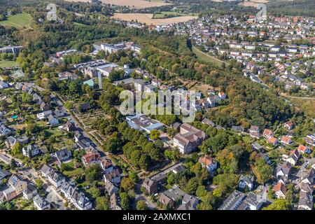 Luftbild, Übersicht Volmarstein, evangelische Stiftung Volmarstein, Hartmannstraße, Johanna Helenen-Haus, Haus Magdalena Haus Bethanien, Volm Stockfoto